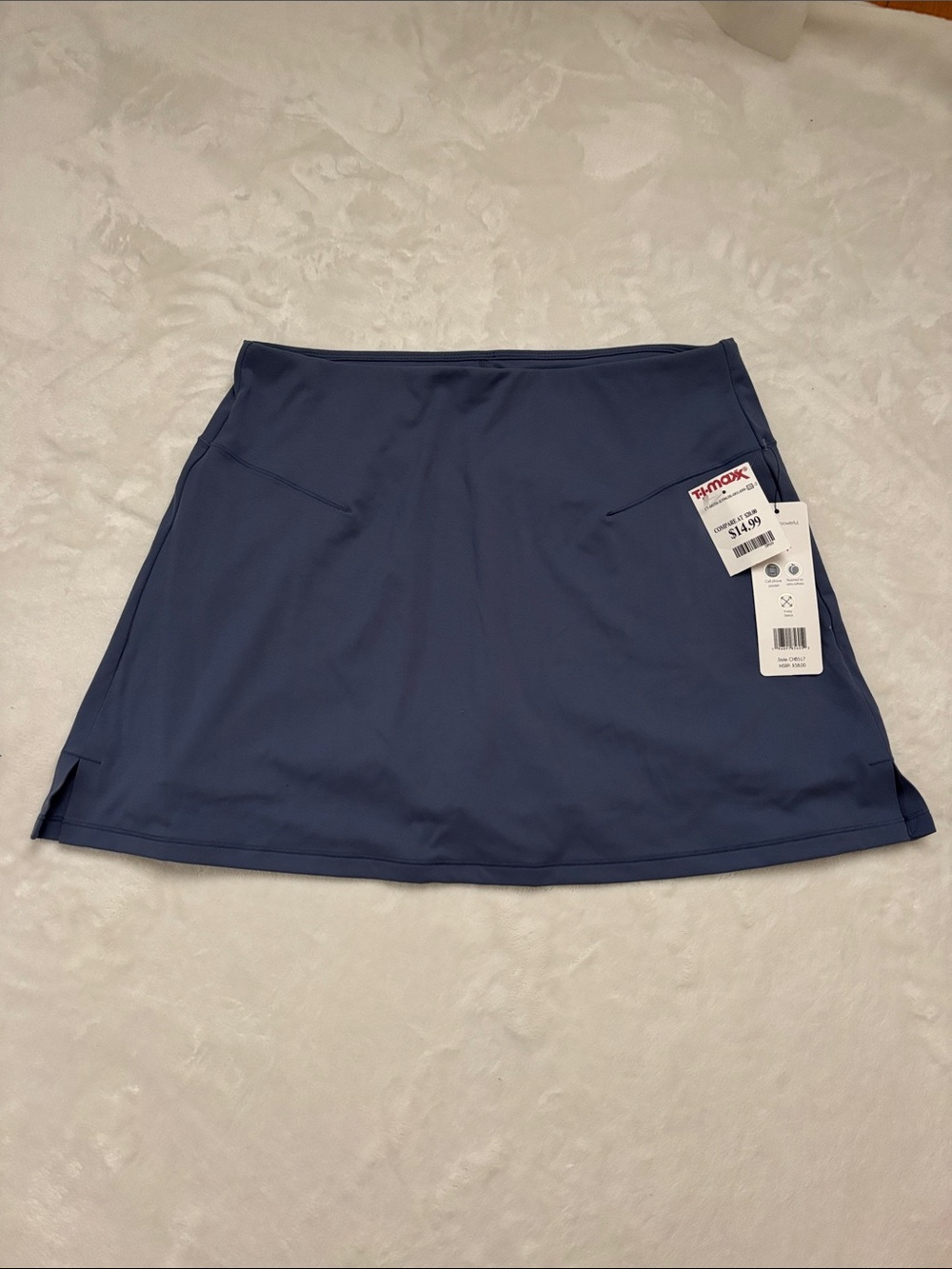 Slate blue skort
